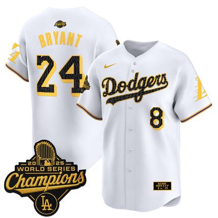 Men's Dodgers 2025 World Series Champions Mamba Vapor Premier Limited Jersey - All Stitched
