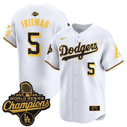 Men's Dodgers 2025 World Series Champions Mamba Vapor Premier Limited Jersey - All Stitched