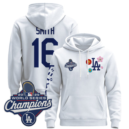 Men's Los Angeles Dodgers x Takashi Murakami Pullover Hoodie - 2025 World Series Champions Patch - Stitched