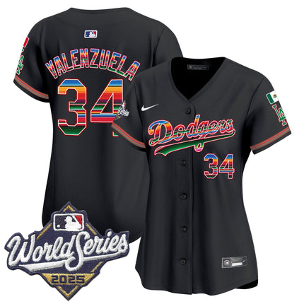Women's Dodgers Mexico 2025 World Series Vapor Premier Limited Jersey - All Stitched