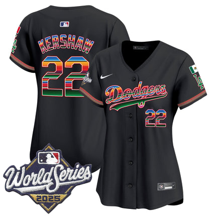 Women's Dodgers Mexico 2025 World Series Vapor Premier Limited Jersey - All Stitched