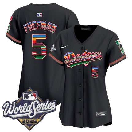 Women's Dodgers Mexico 2025 World Series Vapor Premier Limited Jersey - All Stitched