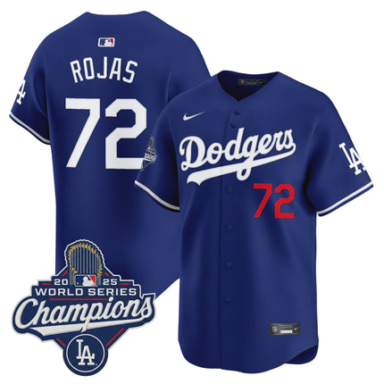 Men's #72 Miguel Rojas 2025 World Series Champions Vapor Premier Limited Jersey - All Stitched