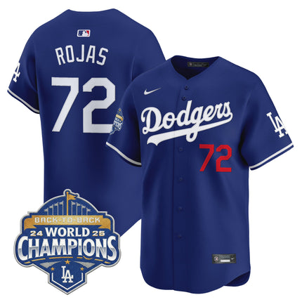 Men's #72 Miguel Rojas 2025 World Series Champions Vapor Premier Limited Jersey - All Stitched