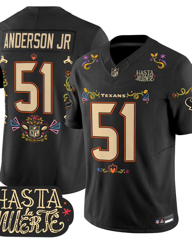 Houston Texans Mexico 'Hasta la Muerte Edition' Vapor Limited Jersey - All Printed