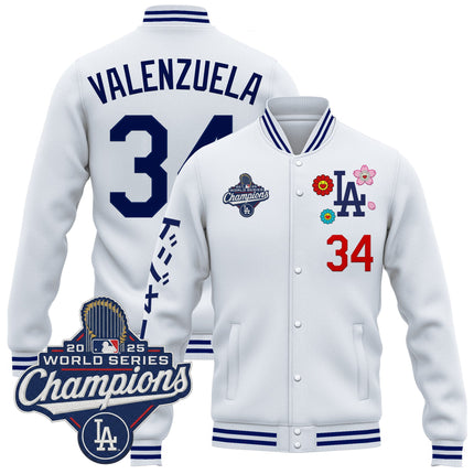 Men's Los Angeles Dodgers x Takashi Murakami Jacket - 2025 World Series Champions Patch - Printed