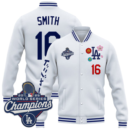 Men's Los Angeles Dodgers x Takashi Murakami Jacket - 2025 World Series Champions Patch - Printed