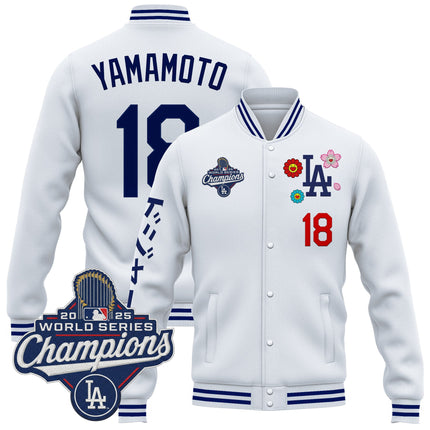 Men's Los Angeles Dodgers x Takashi Murakami Jacket - 2025 World Series Champions Patch - Printed