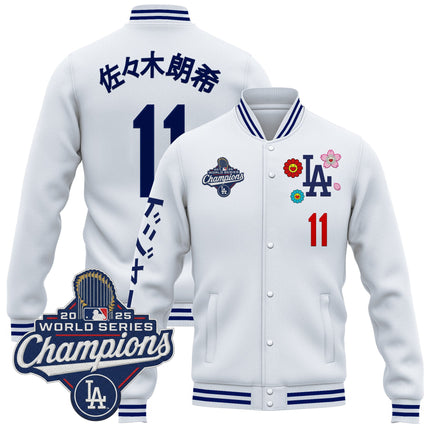 Men's Los Angeles Dodgers x Takashi Murakami Jacket - 2025 World Series Champions Patch - Printed