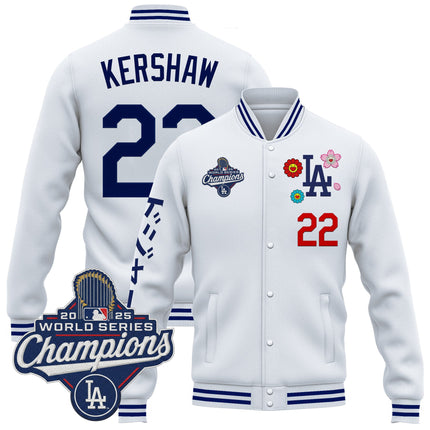 Men's Los Angeles Dodgers x Takashi Murakami Jacket - 2025 World Series Champions Patch - Printed