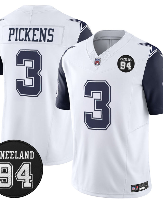Men's Dallas Cowboys #94 Marshawn Kneeland Memorial Patch Vapor Limited Jersey - All Stitched