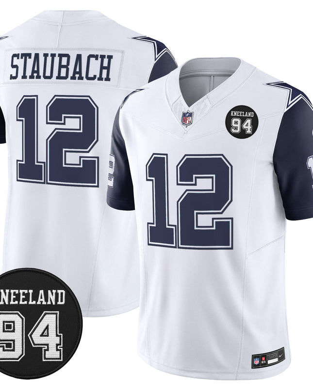 Men's Dallas Cowboys #94 Marshawn Kneeland Memorial Patch Vapor Limited Jersey - All Stitched
