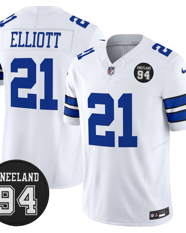Men's Dallas Cowboys #94 Marshawn Kneeland Memorial Patch Vapor Limited Jersey - All Stitched