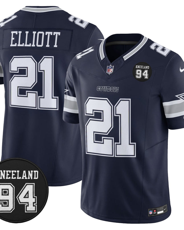 Men's Dallas Cowboys #94 Marshawn Kneeland Memorial Patch Vapor Limited Jersey - All Stitched