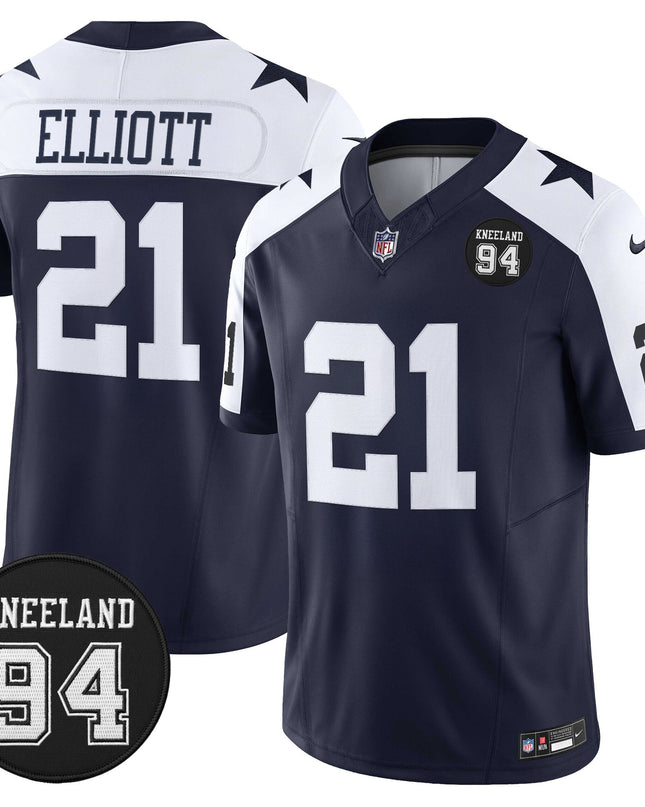Men's Dallas Cowboys #94 Marshawn Kneeland Memorial Patch Vapor Limited Jersey - All Stitched
