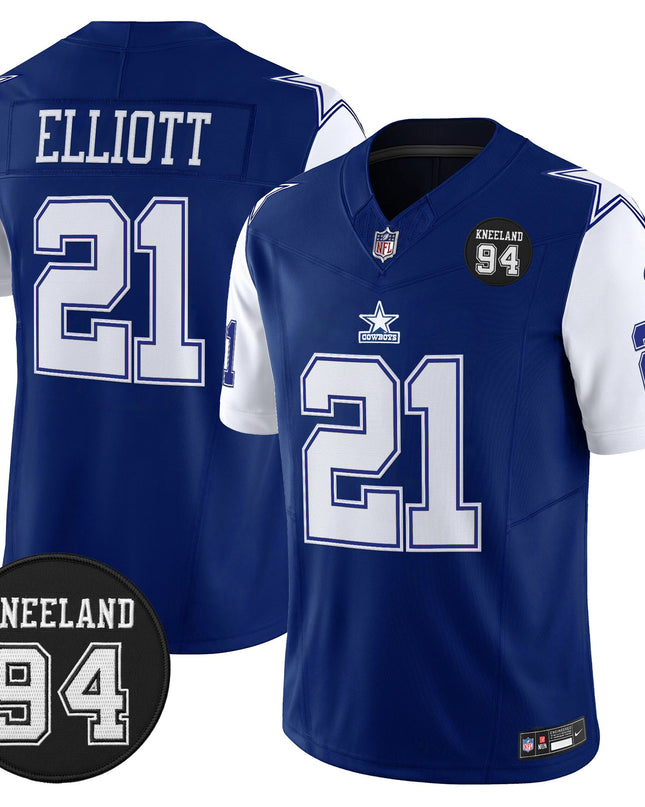 Men's Dallas Cowboys #94 Marshawn Kneeland Memorial Patch Vapor Limited Jersey - All Stitched