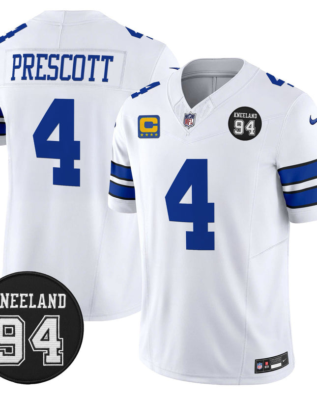 Men's Dallas Cowboys #94 Marshawn Kneeland Memorial Patch Vapor Limited Jersey - All Stitched