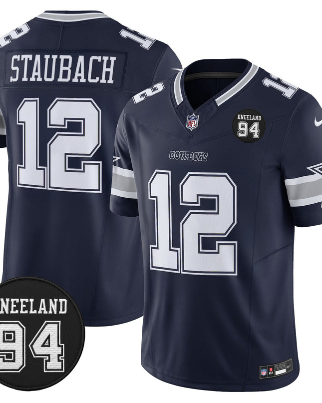 Men's Dallas Cowboys #94 Marshawn Kneeland Memorial Patch Vapor Limited Jersey - All Stitched