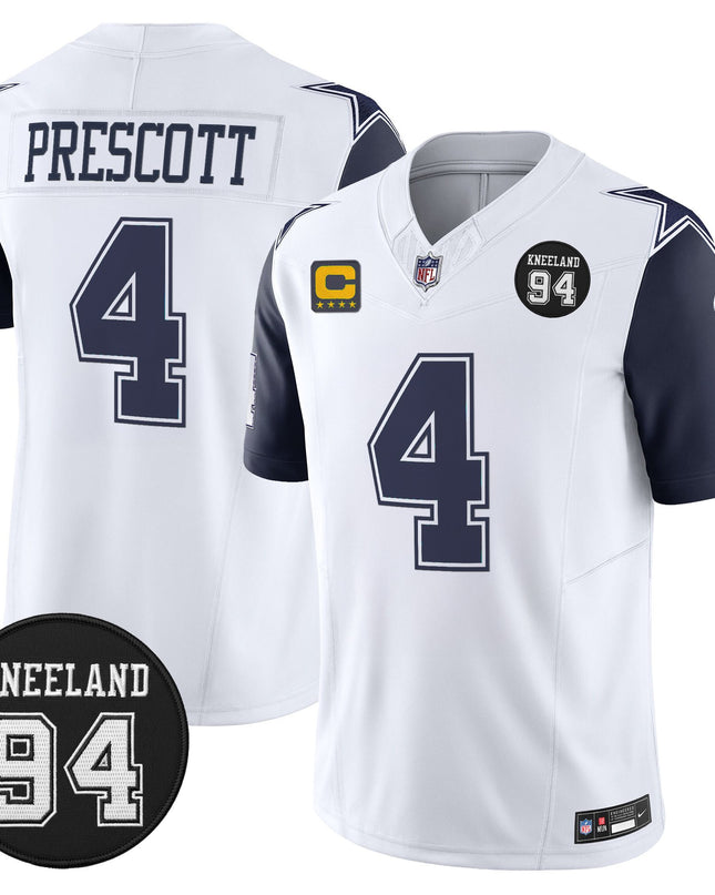 Men's Dallas Cowboys #94 Marshawn Kneeland Memorial Patch Vapor Limited Jersey - All Stitched