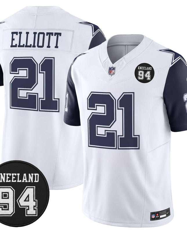 Men's Dallas Cowboys #94 Marshawn Kneeland Memorial Patch Vapor Limited Jersey - All Stitched