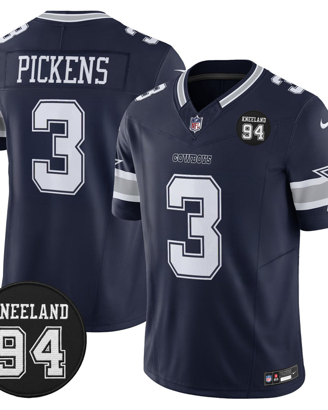 Men's Dallas Cowboys #94 Marshawn Kneeland Memorial Patch Vapor Limited Jersey - All Stitched