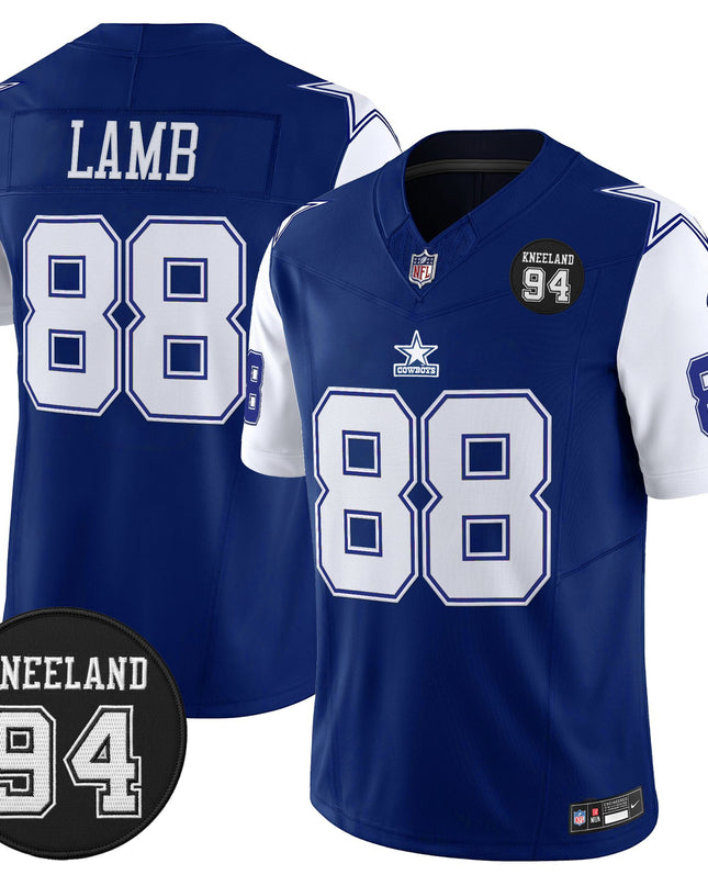 Men's Dallas Cowboys #94 Marshawn Kneeland Memorial Patch Vapor Limited Jersey - All Stitched