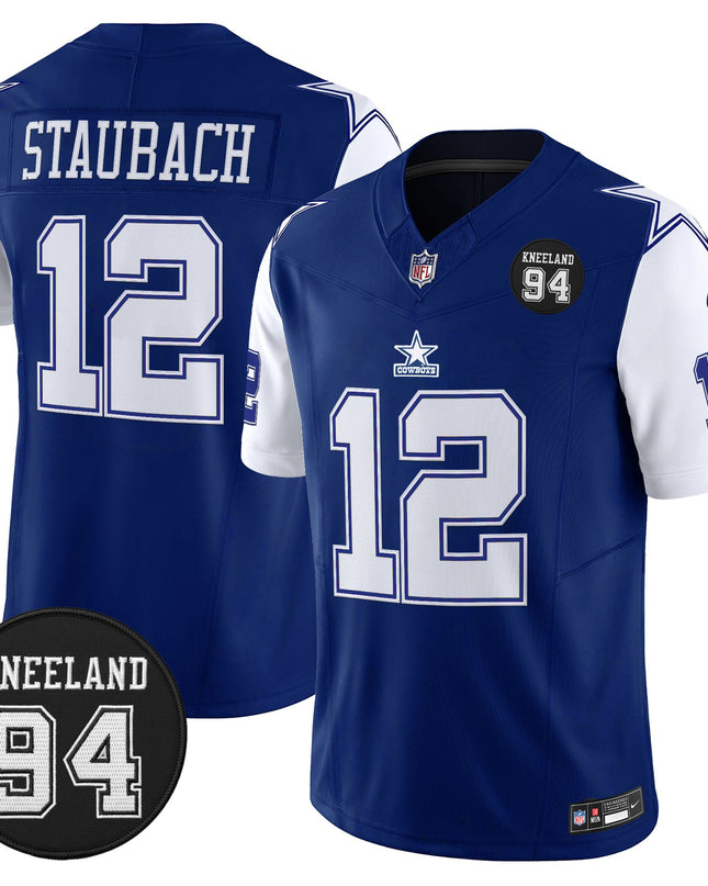 Men's Dallas Cowboys #94 Marshawn Kneeland Memorial Patch Vapor Limited Jersey - All Stitched