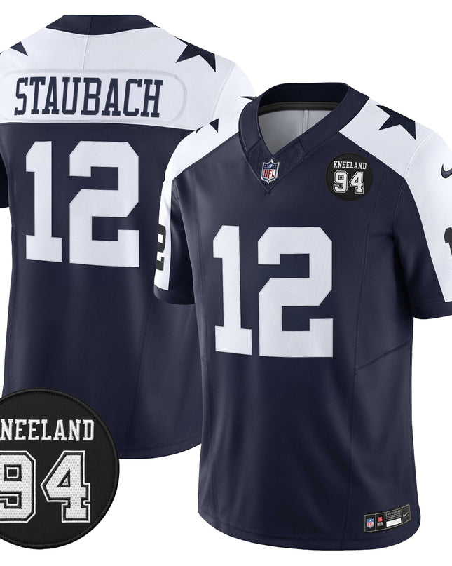 Men's Dallas Cowboys #94 Marshawn Kneeland Memorial Patch Vapor Limited Jersey - All Stitched