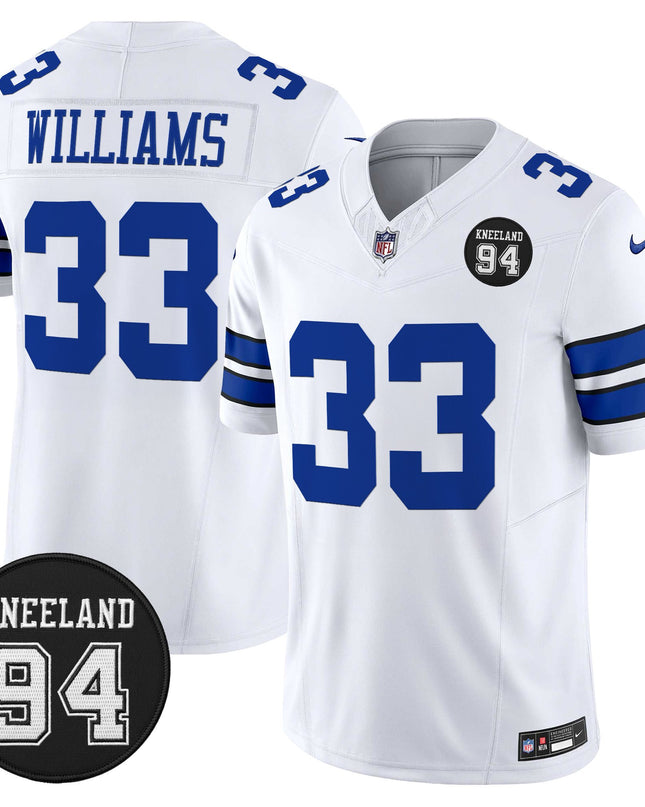 Men's Dallas Cowboys #94 Marshawn Kneeland Memorial Patch Vapor Limited Jersey - All Stitched