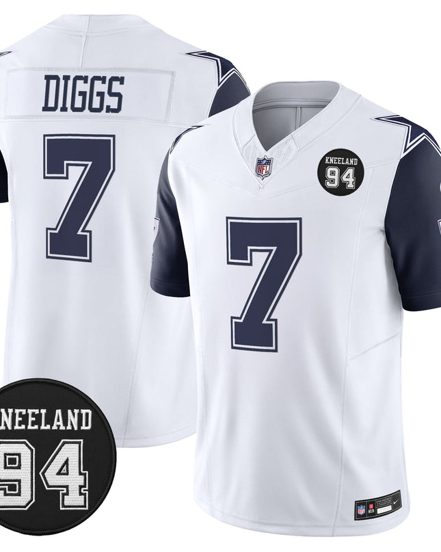 Men's Dallas Cowboys #94 Marshawn Kneeland Memorial Patch Vapor Limited Jersey - All Stitched