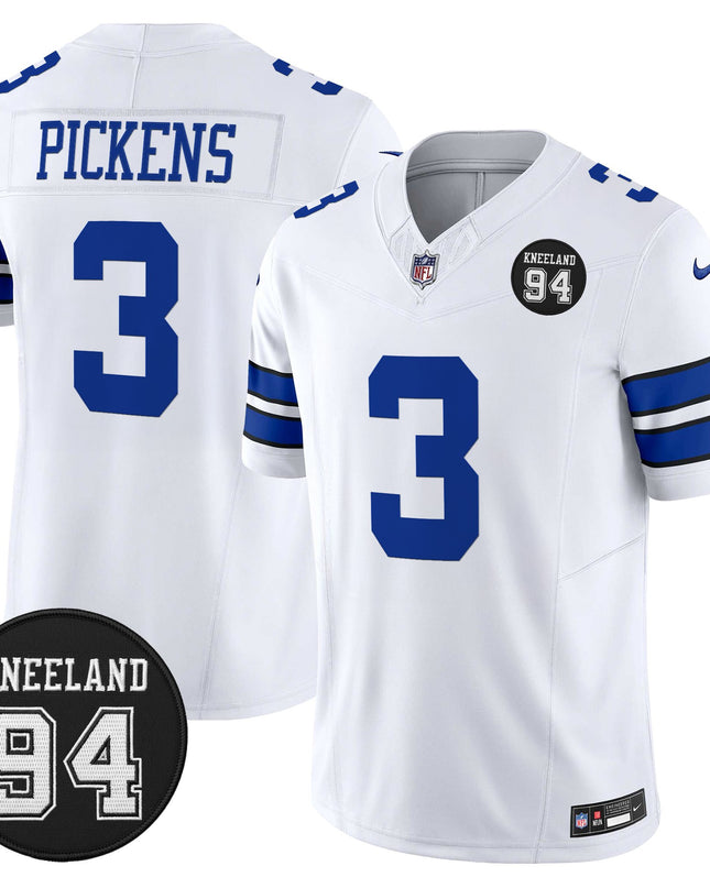 Men's Dallas Cowboys #94 Marshawn Kneeland Memorial Patch Vapor Limited Jersey - All Stitched