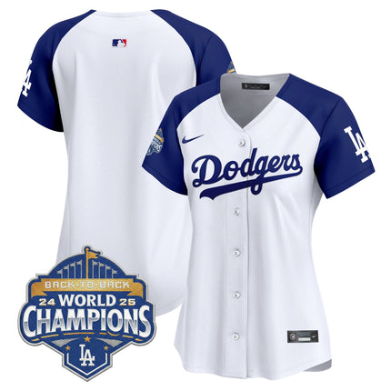 Women's Dodgers 2025 Back-To-Back Champions Vapor Premier Limited Jersey - All Stitched
