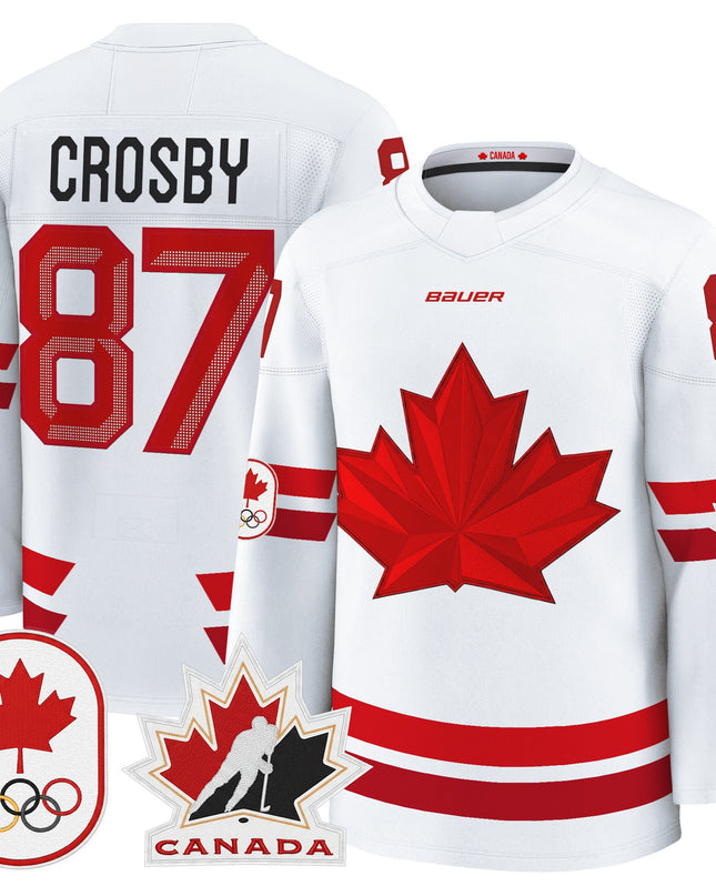 Men's 2026 Canada Olympic Premium Hockey Jersey - All Stitched