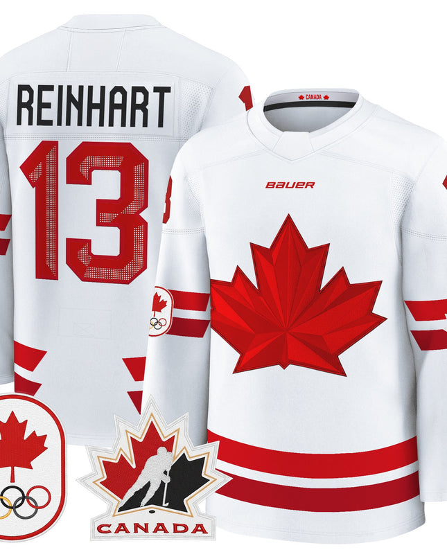 Men's 2026 Canada Olympic Premium Hockey Jersey - All Stitched