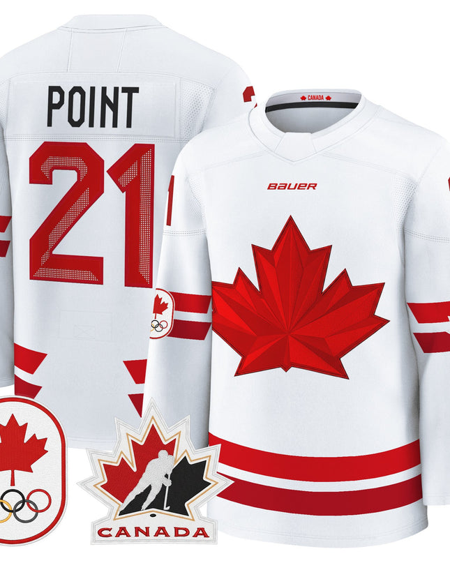 Men's 2026 Canada Olympic Premium Hockey Jersey - All Stitched