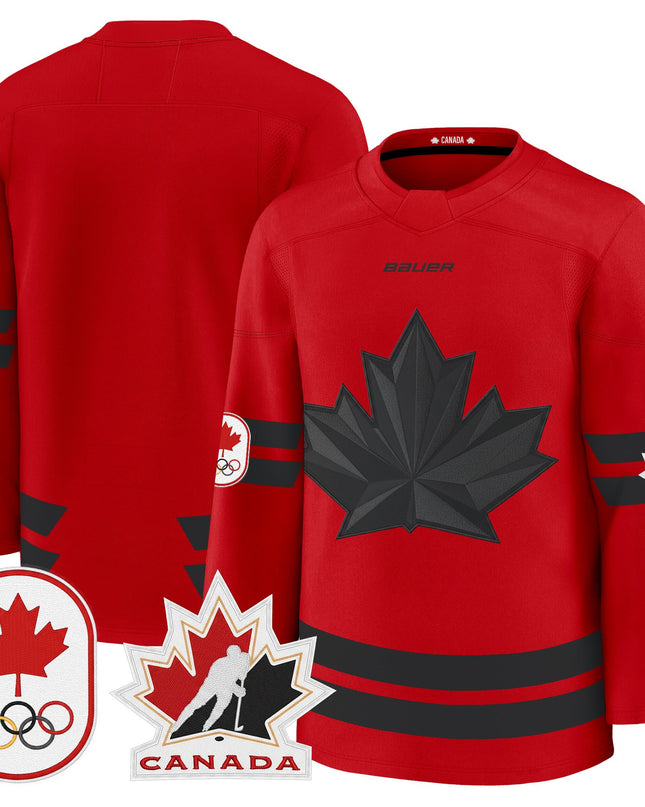 Men's 2026 Canada Olympic Premium Hockey Jersey - All Stitched