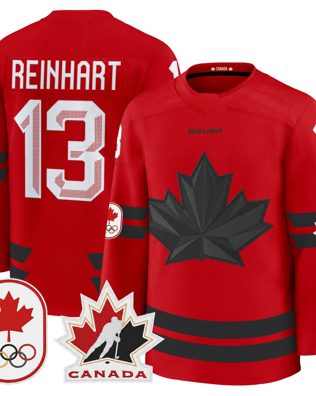 Men's 2026 Canada Olympic Premium Hockey Jersey - All Stitched