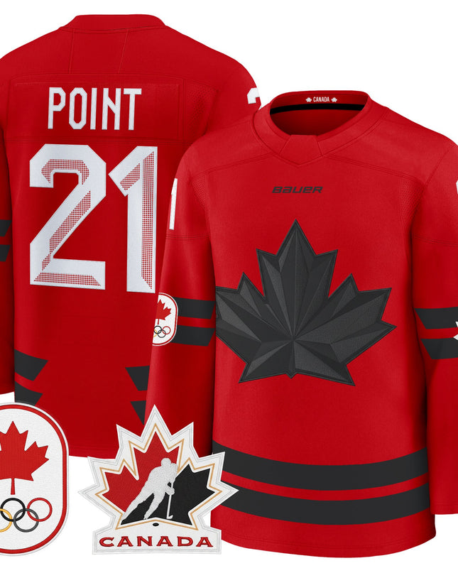 Men's 2026 Canada Olympic Premium Hockey Jersey - All Stitched