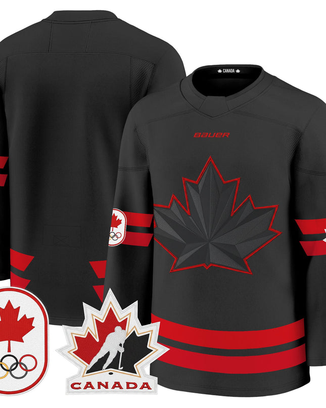 Men's 2026 Canada Olympic Premium Hockey Jersey - All Stitched
