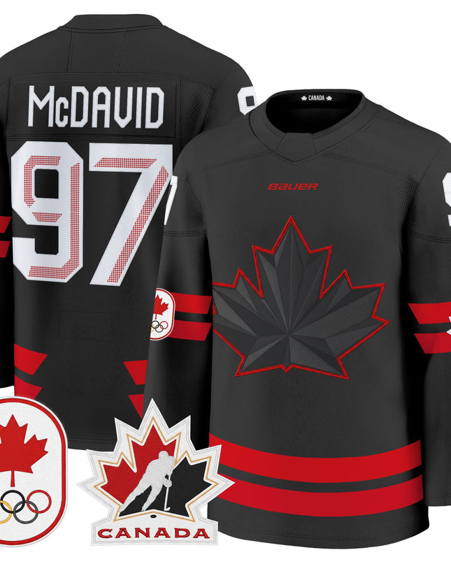 Men's 2026 Canada Olympic Premium Hockey Jersey - All Stitched