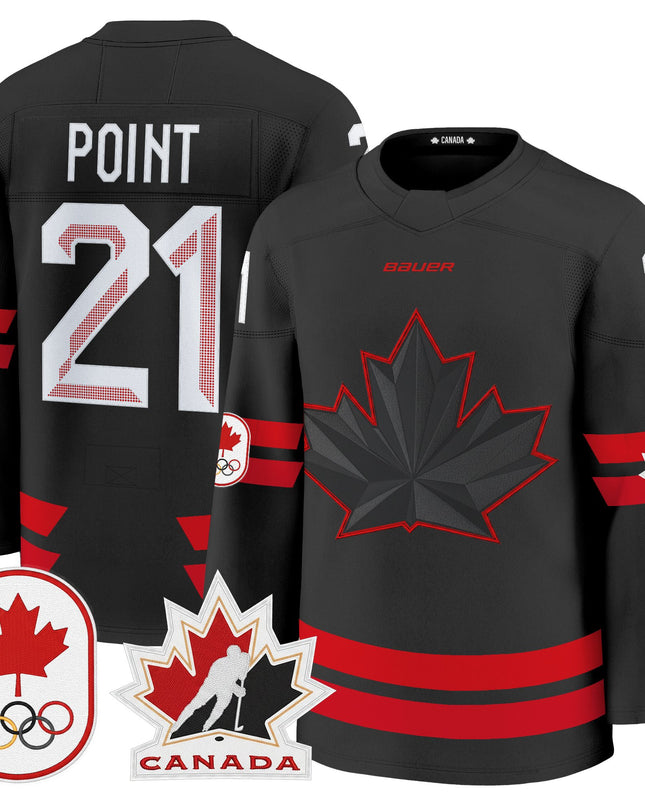 Men's 2026 Canada Olympic Premium Hockey Jersey - All Stitched