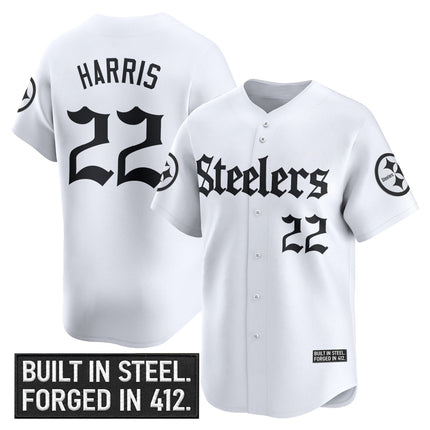 Men's Pittsburgh Steelers 'Gothic Steel City Edition' Vapor Baseball Jersey - All Stitched