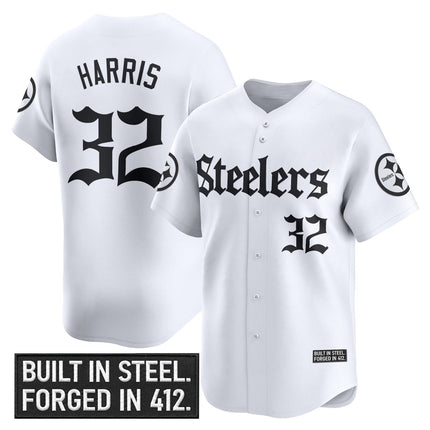 Men's Pittsburgh Steelers 'Gothic Steel City Edition' Vapor Baseball Jersey - All Stitched