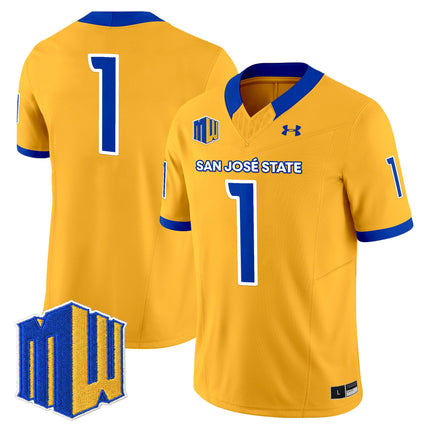 Men's San José State Spartans 2025 Vapor Limited Jersey - All Stitched