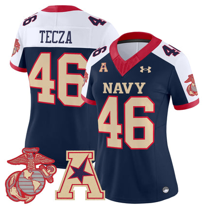Women's Navy Midshipmen Vapor USMC Premier Jersey - All Stitched