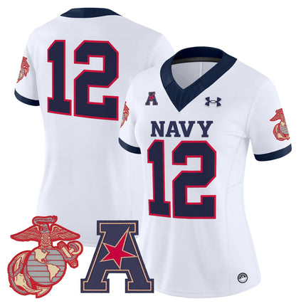 Women's Navy Midshipmen Vapor USMC Premier Jersey - All Stitched
