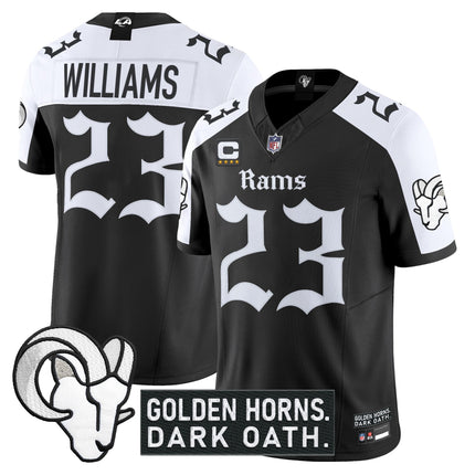 Men's Los Angeles Rams 'Gothic Horns Reforged Edition' Vapor Limited Jersey - All Stitched