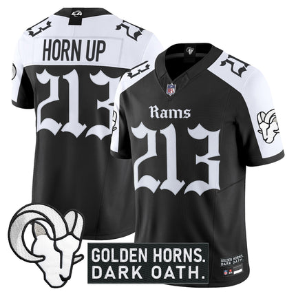 Men's Los Angeles Rams 'Gothic Horns Reforged Edition' Vapor Limited Jersey - All Stitched