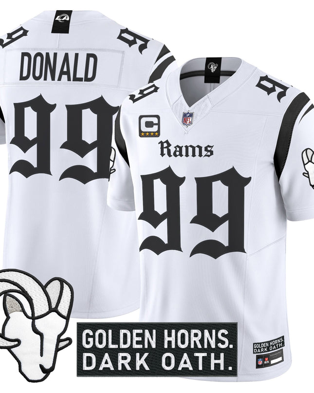 Men's Los Angeles Rams 'Gothic Horns Reforged Edition' Vapor Limited Jersey - All Stitched