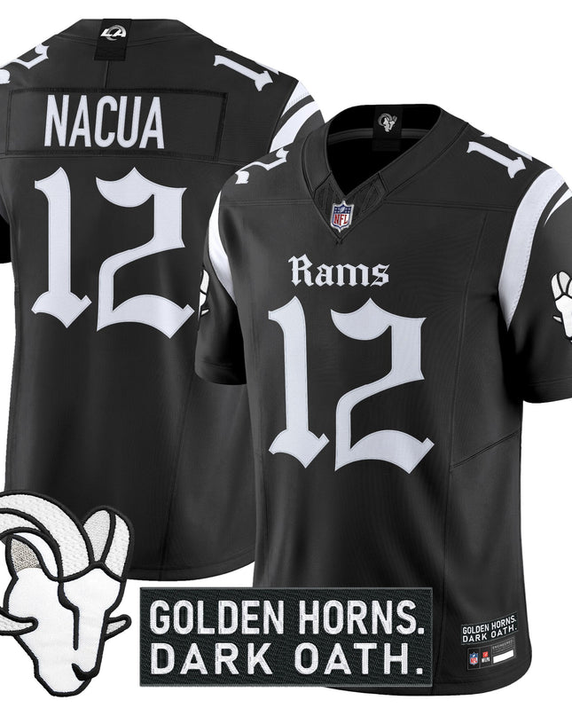 Men's Los Angeles Rams 'Gothic Horns Reforged Edition' Vapor Limited Jersey - All Stitched